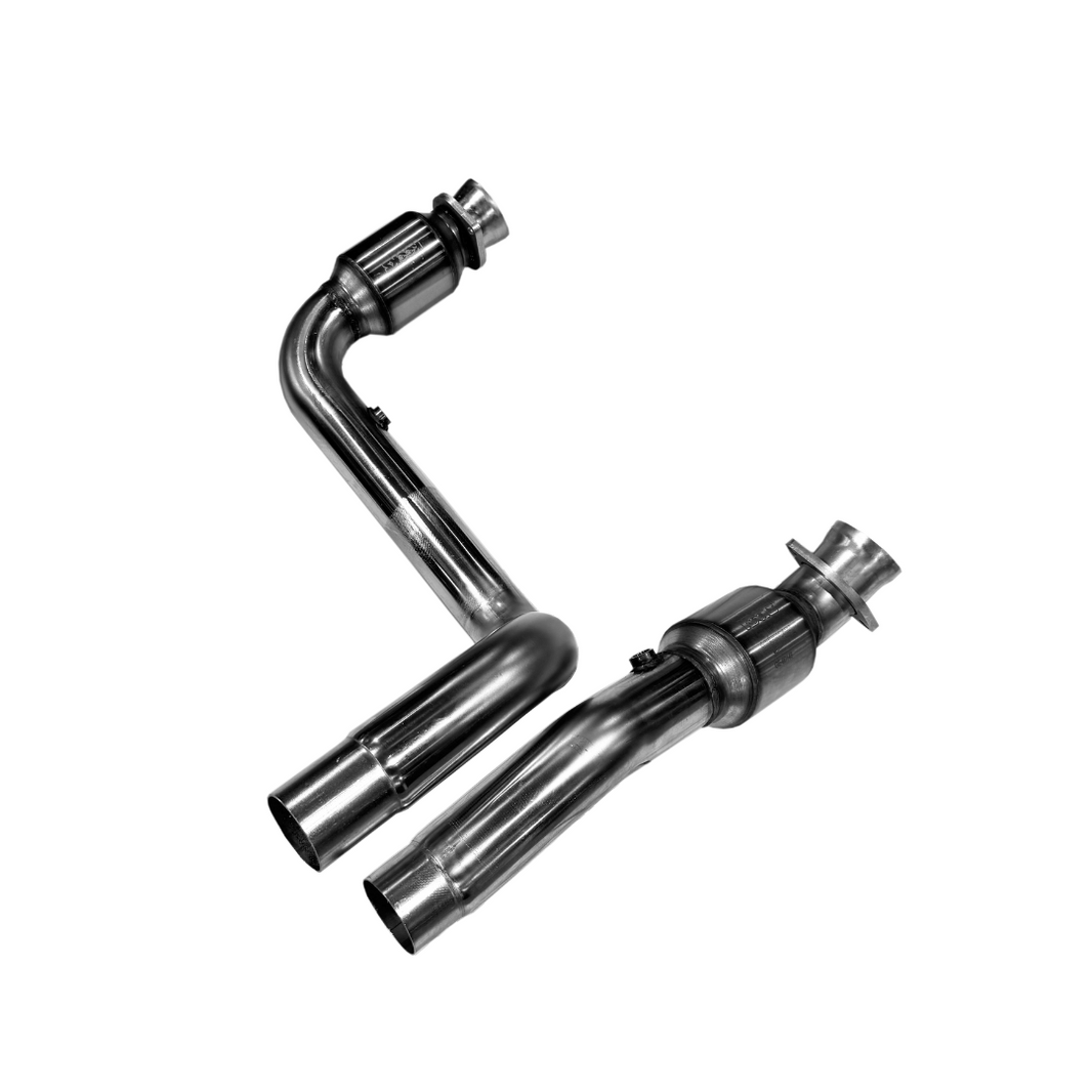 23+ Escalade V H.O. Connection Pipes. - 3" H.O. GREEN Catted Conn. Pipes. 2023+ Cadillac Escalade V. Req. Kooks Headers.