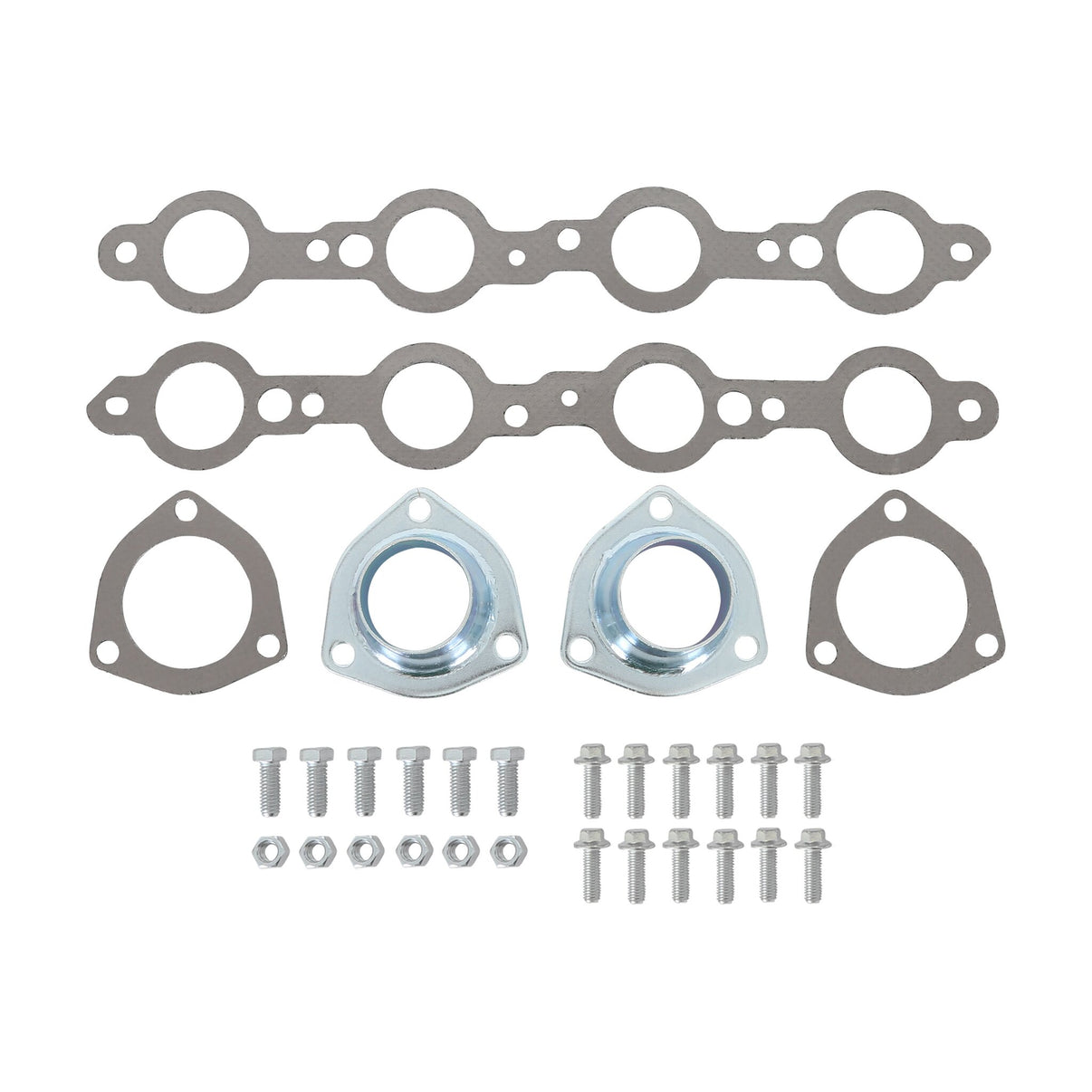 Hooker Block Hugger Header - Ceramic Coated - Photo - out of package Kit