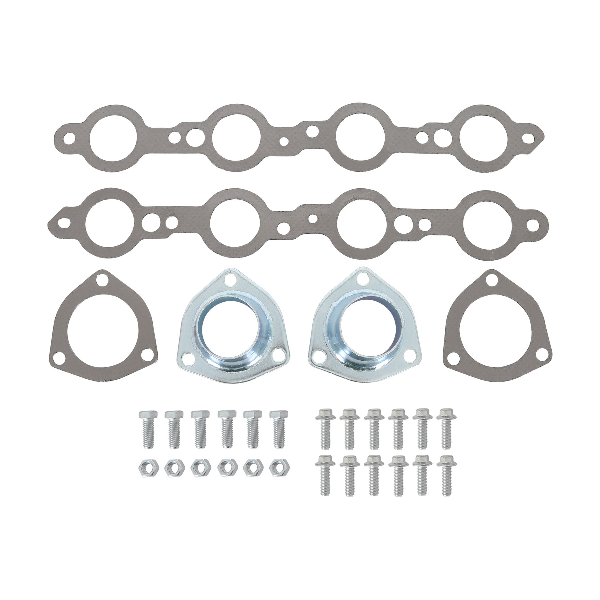 Hooker Block Hugger Header - Ceramic Coated - Photo - out of package Kit