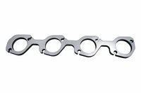 Lille blok Ford-hovedflange - SBF-hovedflange - 2-3/4" diagonal boltmønster. 3/8" tyk rustfrit stål. Port til 2"