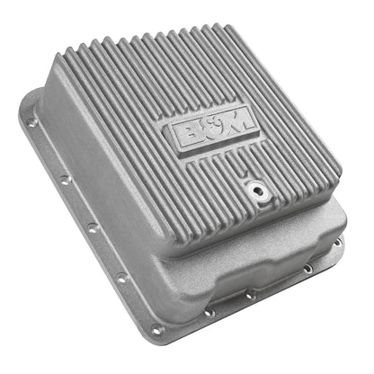 B&M Hi-Tek Deep Transmission Pan -  Aluminum - Photo - out of package Left