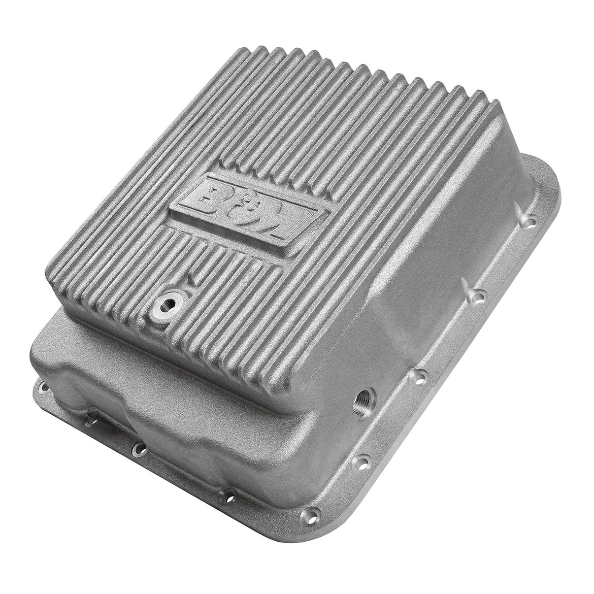 B&M Hi-Tek Deep Transmission Pan -  Aluminum - Photo - out of package Back