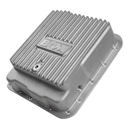 B&M Hi-Tek Deep Transmission Pan -  Aluminum - Photo - out of package Back