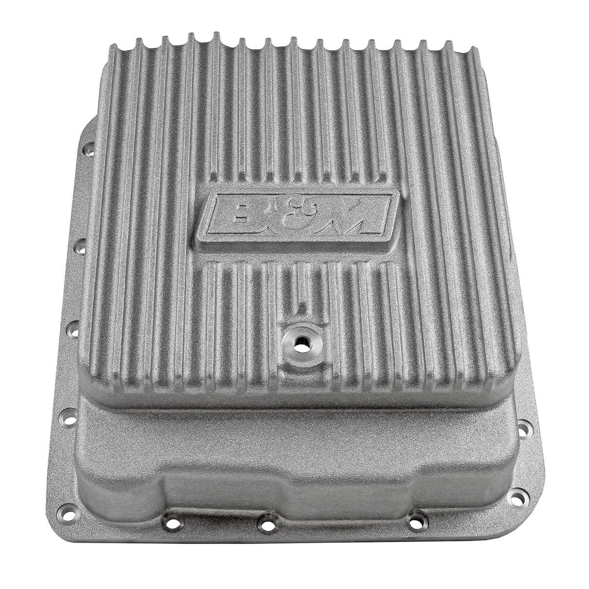 B&M Hi-Tek Deep Transmission Pan -  Aluminum - Photo - out of package Top