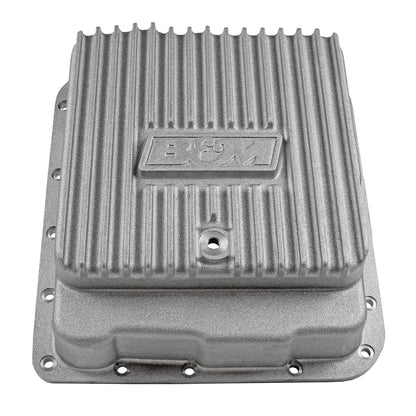 B&M Hi-Tek Deep Transmission Pan -  Aluminum - Photo - out of package Top