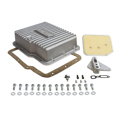 B&M Hi-Tek Deep Transmission Pan -  Aluminum - Photo - out of package Front