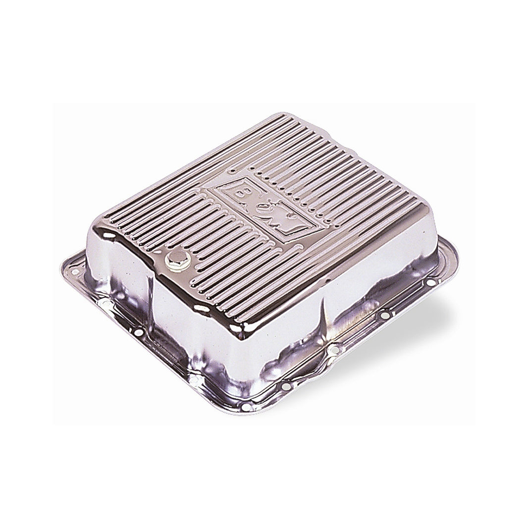 CHROME DEEP PAN TH700R4 - B&M Hi-Tek Deep Transmission Pan - Chrome