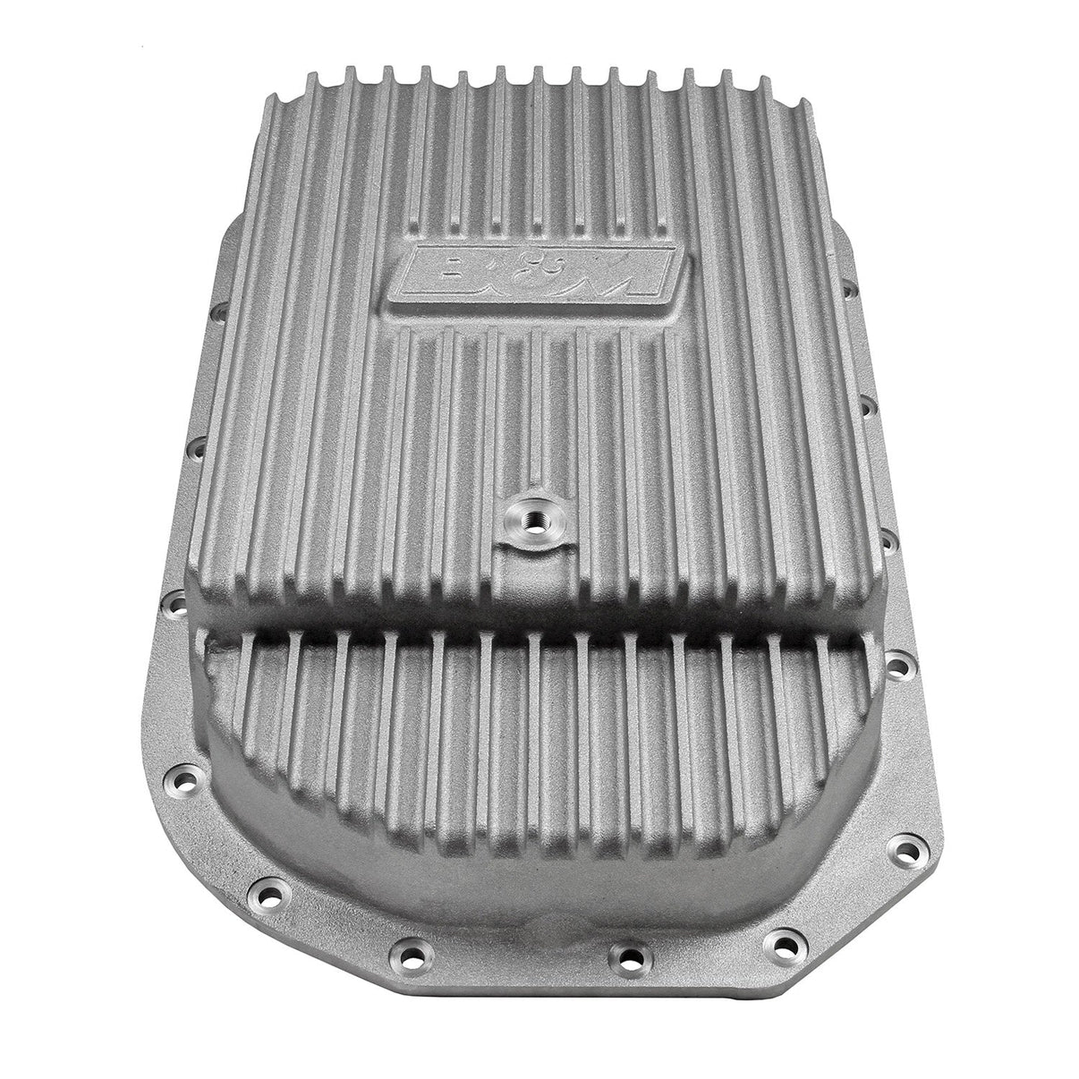B&M Hi-Tek Deep Transmission Pan -  Aluminum - 4L80E - Photo - out of package Left