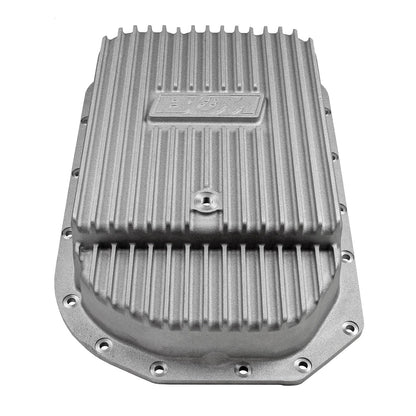 B&M Hi-Tek Deep Transmission Pan -  Aluminum - 4L80E - Photo - out of package Left
