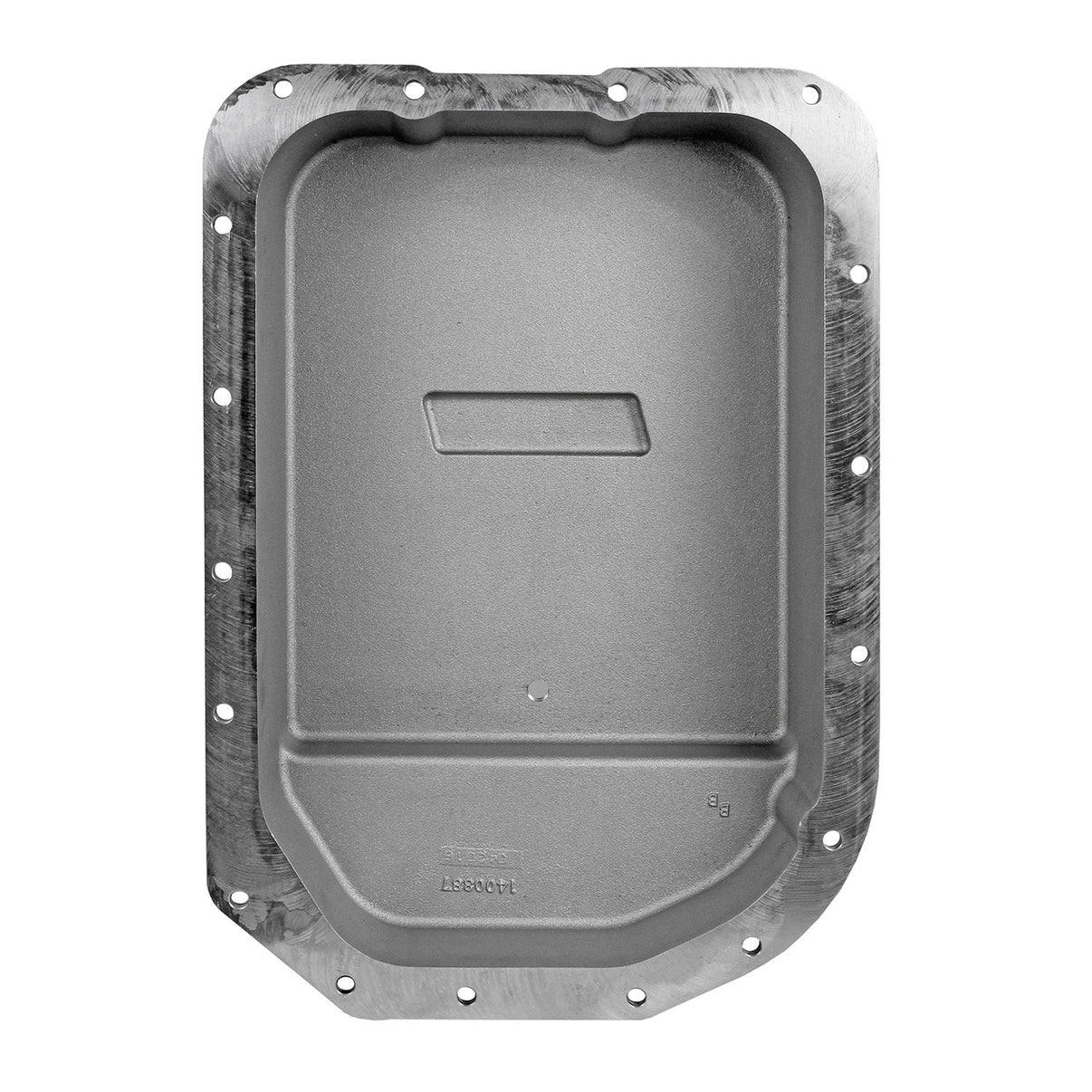 B&M Hi-Tek Deep Transmission Pan -  Aluminum - 4L80E - Photo - out of package Angle