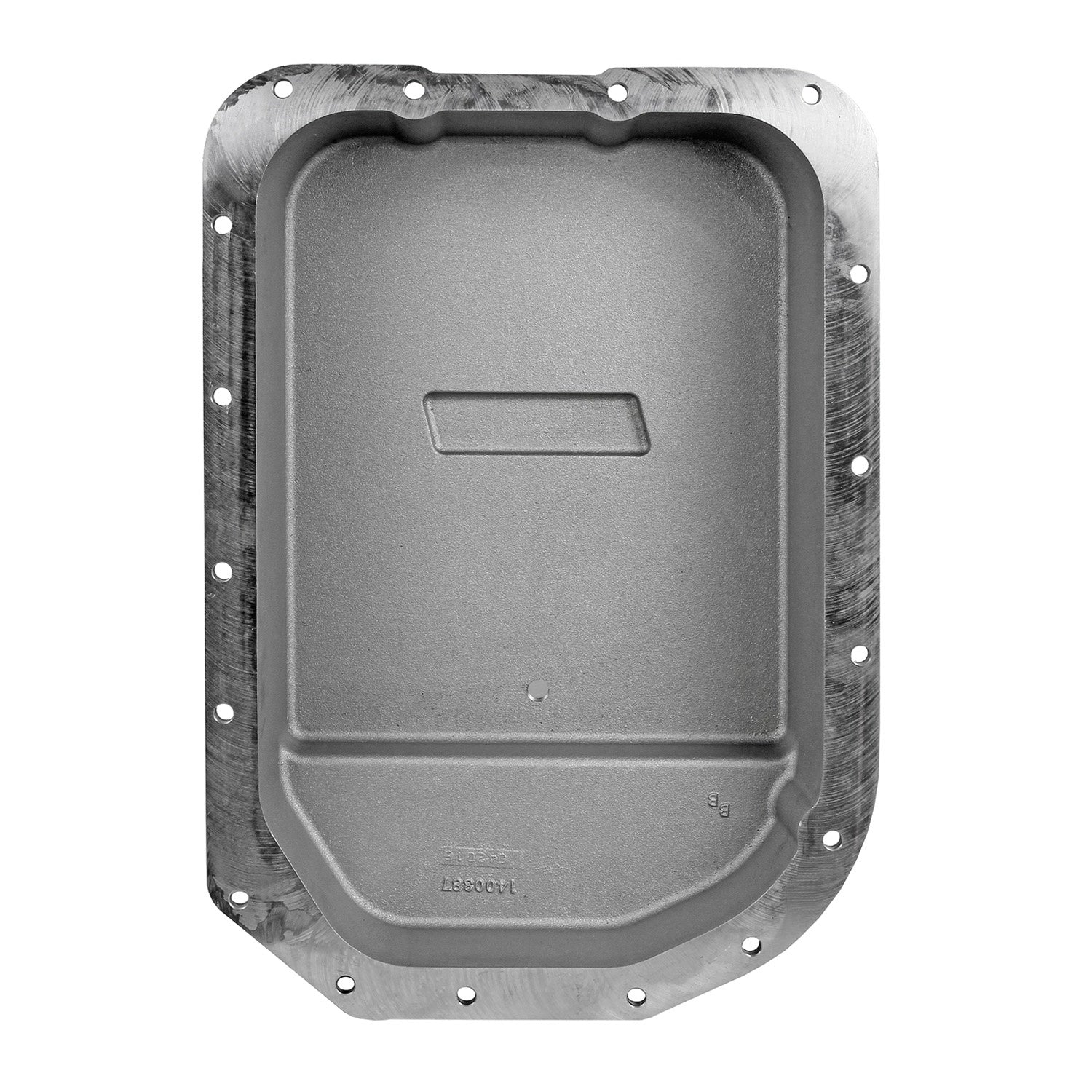B&M Hi-Tek Deep Transmission Pan -  Aluminum - 4L80E - Photo - out of package Angle