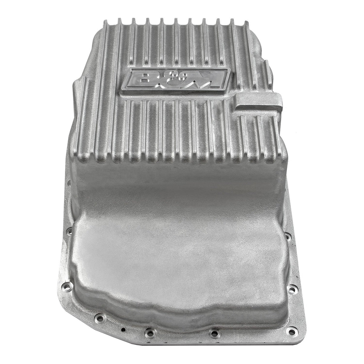 B&M Hi-Tek Deep Transmission Pan -  Aluminum - 6L80E - Photo - out of package Angle