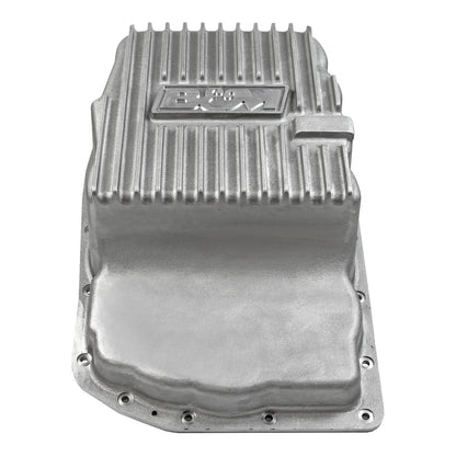 B&M Hi-Tek Deep Transmission Pan -  Aluminum - 6L80E - Photo - out of package Angle