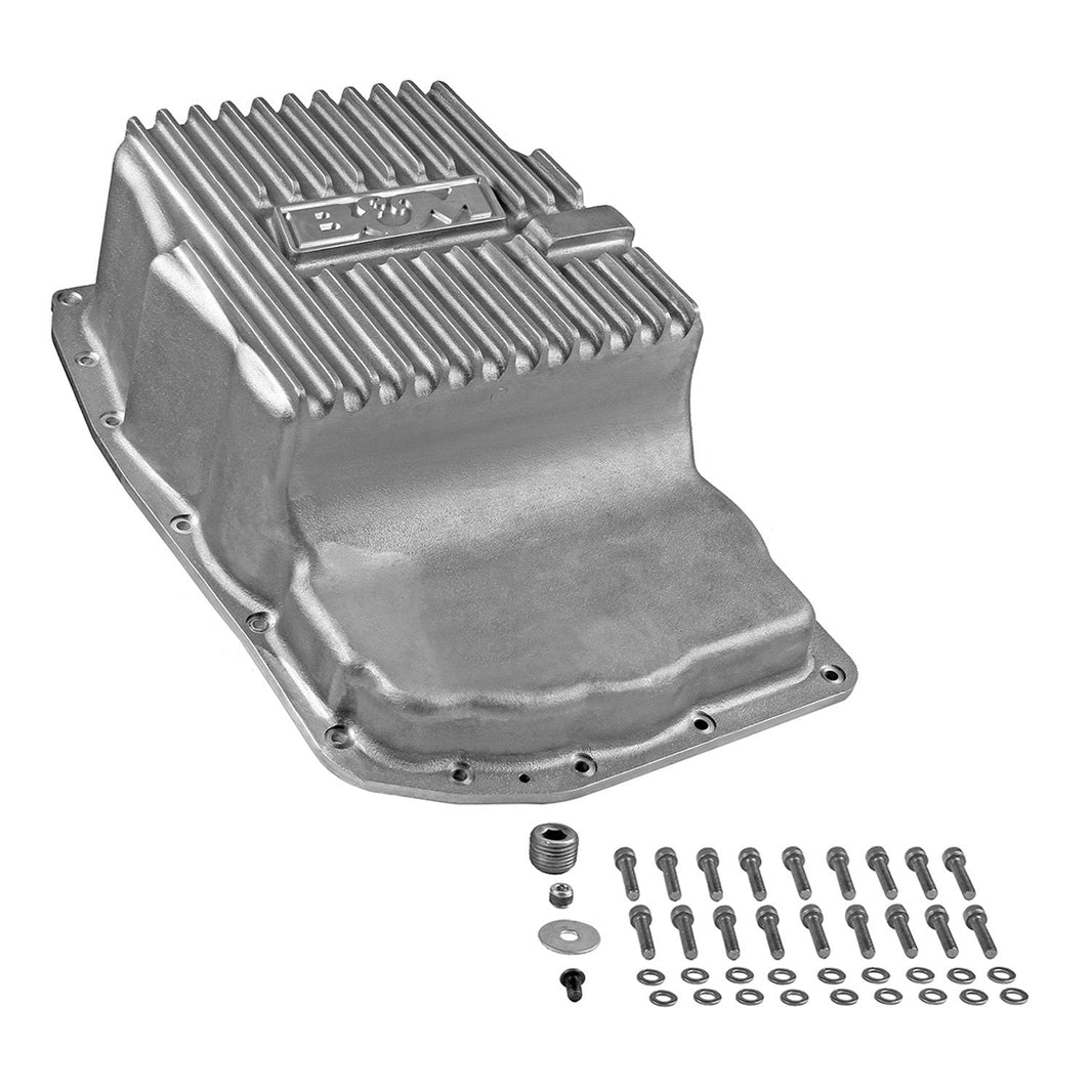 07-18 GM TRUCK/SUV DEEP PAN (6L80E) - B&M Hi-Tek Deep Transmission Pan -  Aluminum - 6L80E