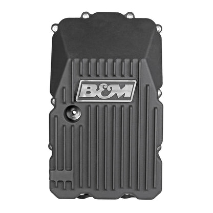 B&M Hi-Tek Deep Transmission Pan - Aluminum - Toyota - Black - Photo - Primary Bottom