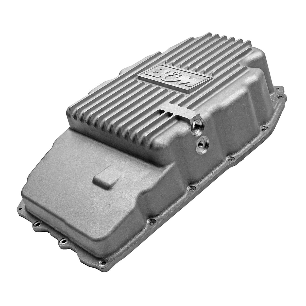 B&M Hi-Tek Deep Transmission Pan -  Aluminum - Photo - out of package Back