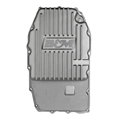 CAST TRANS PAN, GM 8L90 - B&M Hi-Tek Deep Transmission Pan -  Aluminum