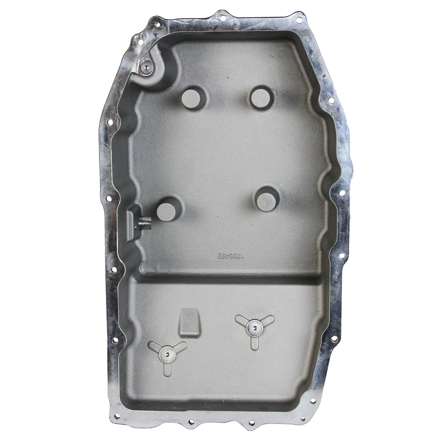 B&M Hi-Tek Deep Transmission Pan -  Aluminum - Photo - out of package Bottom