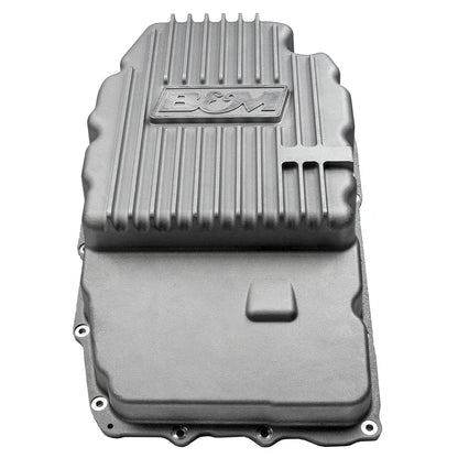 B&M Hi-Tek Deep Transmission Pan -  Aluminum - Photo - out of package Angle