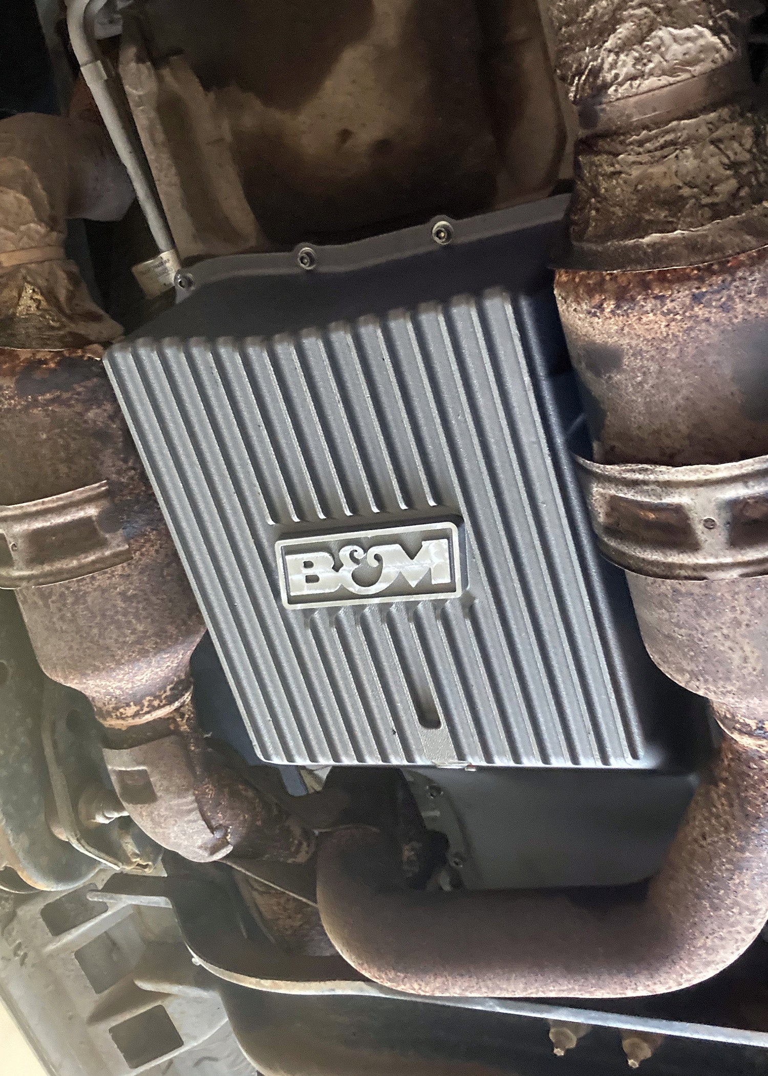 B&M HI-TEK DEEP TRANSMISSION PAN - Natural - Photo - out of package Right