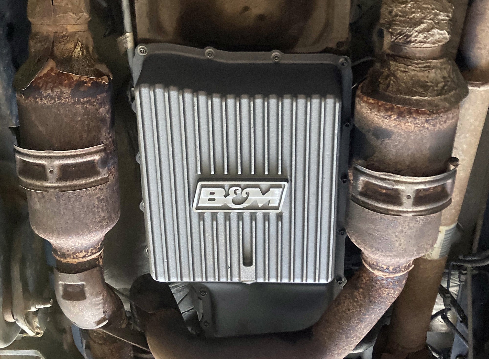 B&M HI-TEK DEEP TRANSMISSION PAN - Natural - Photo - out of package Left
