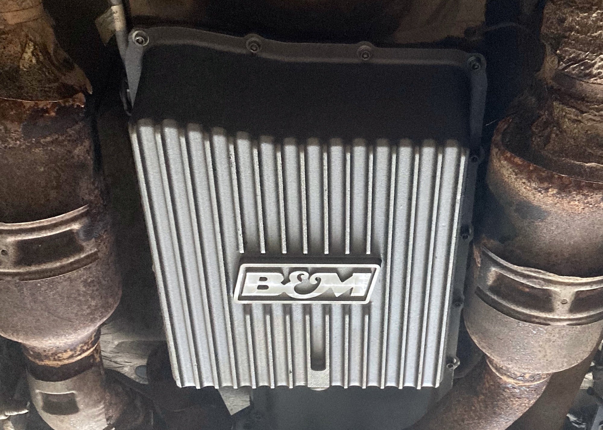 B&M HI-TEK DEEP TRANSMISSION PAN - Natural - Photo - out of package Back