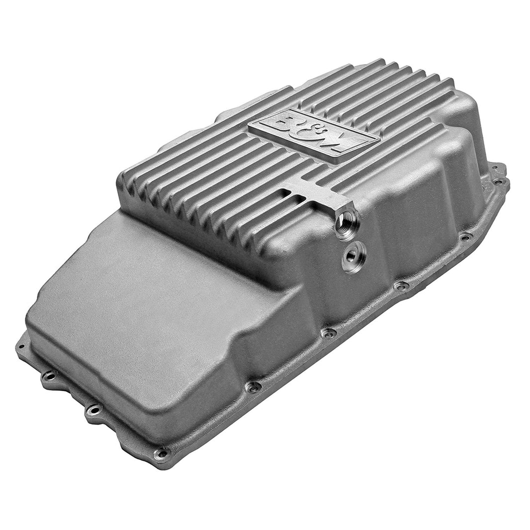 CAST TRANS PAN, 2019+ GM 8L90 - B&M HI-TEK DEEP TRANSMISSION PAN - Natural