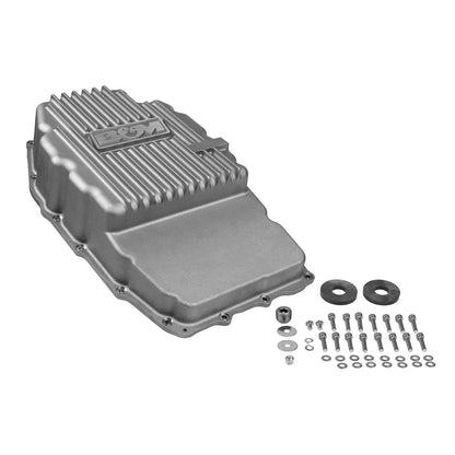 CAST TRANS PAN, 2019+ GM 8L90 - B&M HI-TEK DEEP TRANSMISSION PAN - Natural