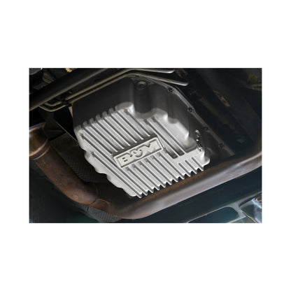 CAST TRANS PAN, 2019+ GM 8L90 - B&M HI-TEK DEEP TRANSMISSION PAN - Natural