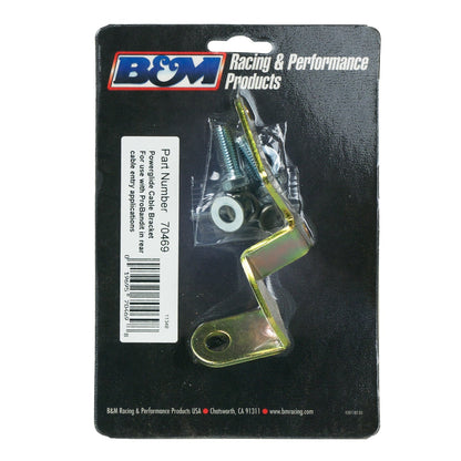 B&M Rear Exit Cable Bracket Kit - GM - Photo - out of package Left