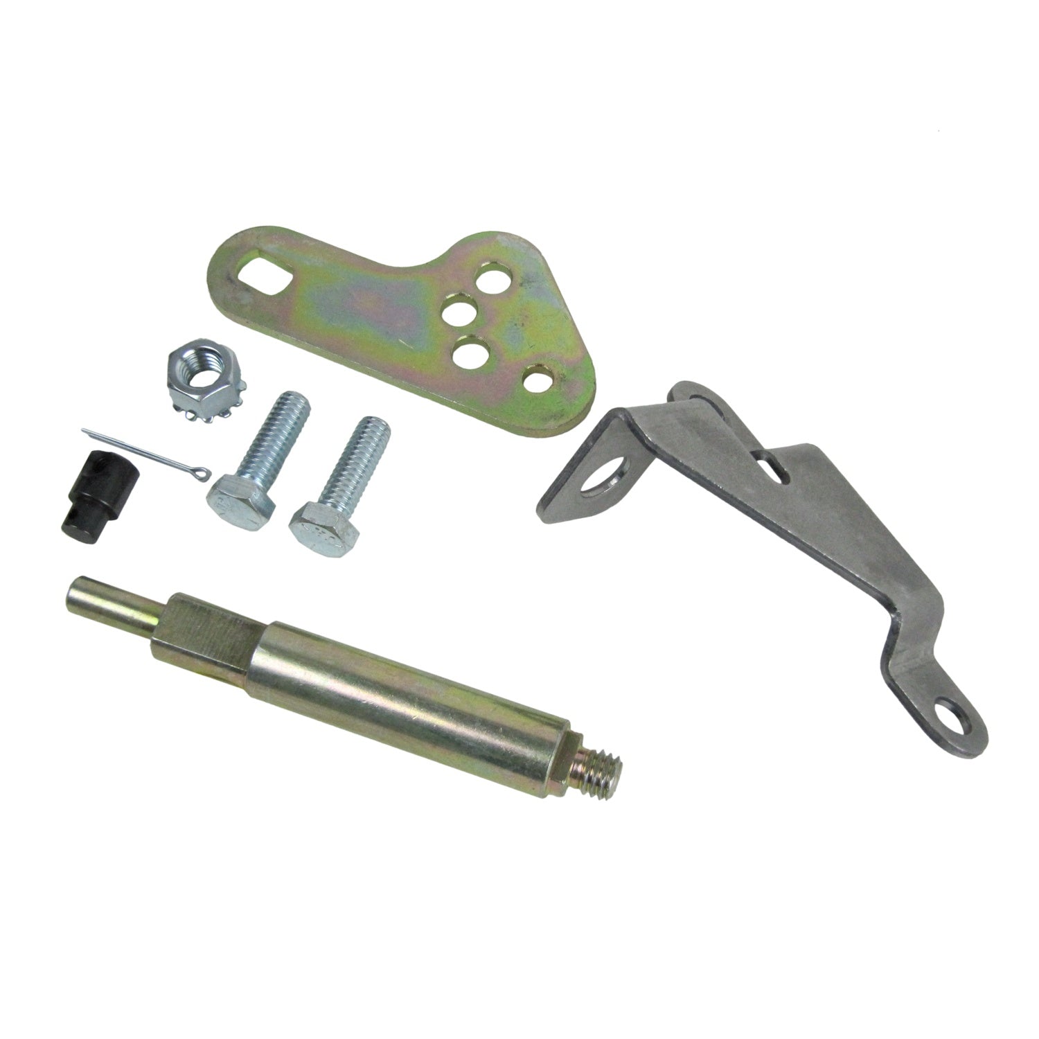 B&M Cable Bracket & Shift Lever Kit - GM - Photo - out of package Right