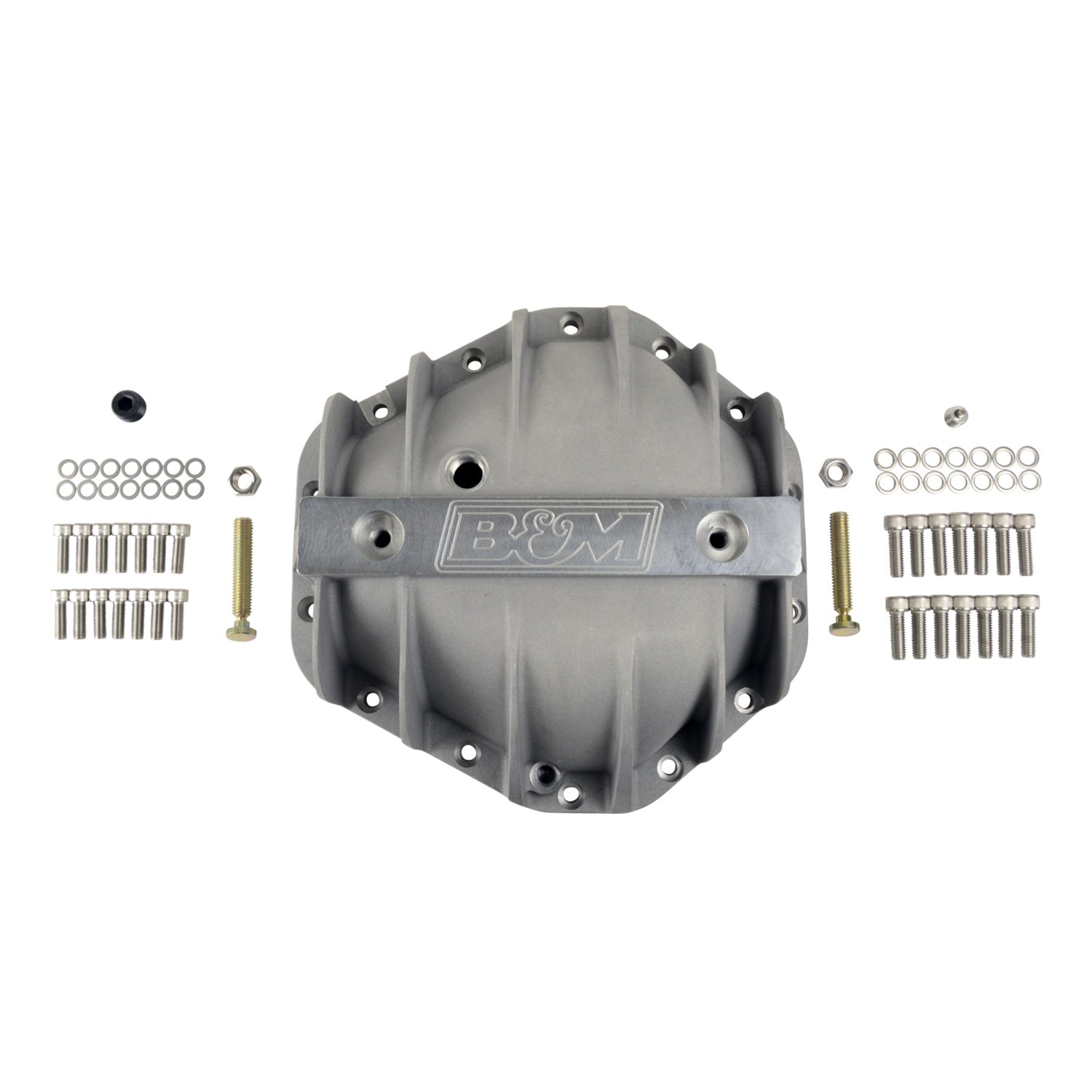 B&M Hi-Tek Aluminum Differential Cover for GM Corporate 14-bolt (10.5-inch) - Photo - out of package Left