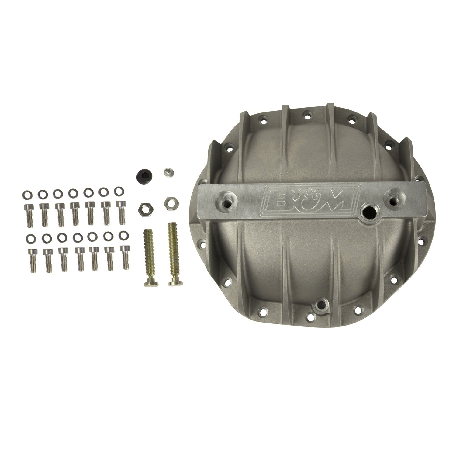 B&M Hi-Tek Aluminum Differential Cover for GM 9.5-inch 14-bolt - Photo - out of package Right