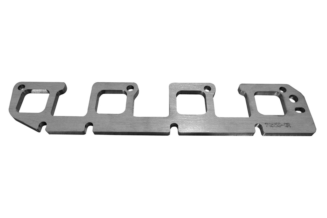 5.7 Hemi Flange Square Port (Right Side) - 5.7 Hemi Right Side Header Flange. 3/8" Thick Stainless. Square Port for 1-3/4"