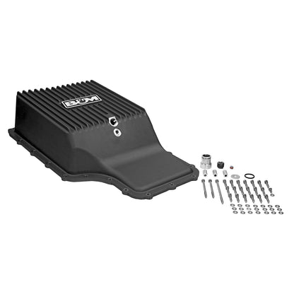 2011-2022 FORD 6R140 DEEP CAST PAN - B&M HI-TEK DEEP TRANSMISSION PAN - Black