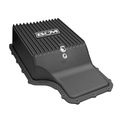 2011-2022 FORD 6R140 DEEP CAST PAN - B&M HI-TEK DEEP TRANSMISSION PAN - Black