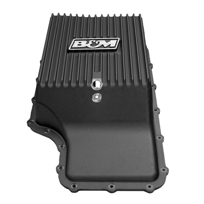 B&M HI-TEK DEEP TRANSMISSION PAN - Black - Photo - out of package Left