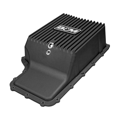 2011-2022 FORD 6R140 DEEP CAST PAN - B&M HI-TEK DEEP TRANSMISSION PAN - Black