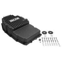 CAST TRANS PAN, 2019+ GM 8L90, BLACK - B&M HI-TEK DEEP TRANSMISSION PAN - Black