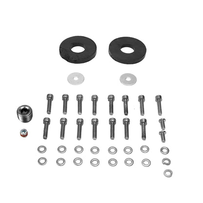 CAST TRANS PAN, 2019+ GM 8L90, BLACK - B&M HI-TEK DEEP TRANSMISSION PAN - Black