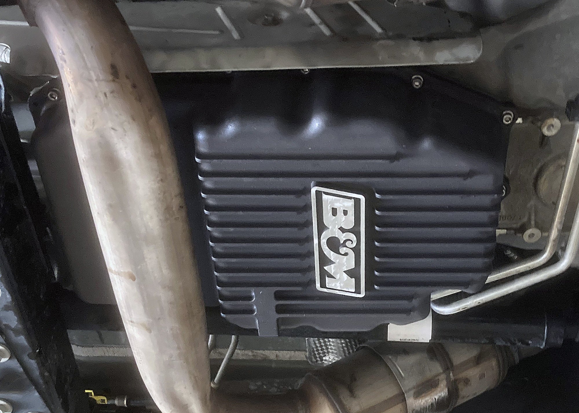 B&M HI-TEK DEEP TRANSMISSION PAN - Black - Photo - out of package User 2