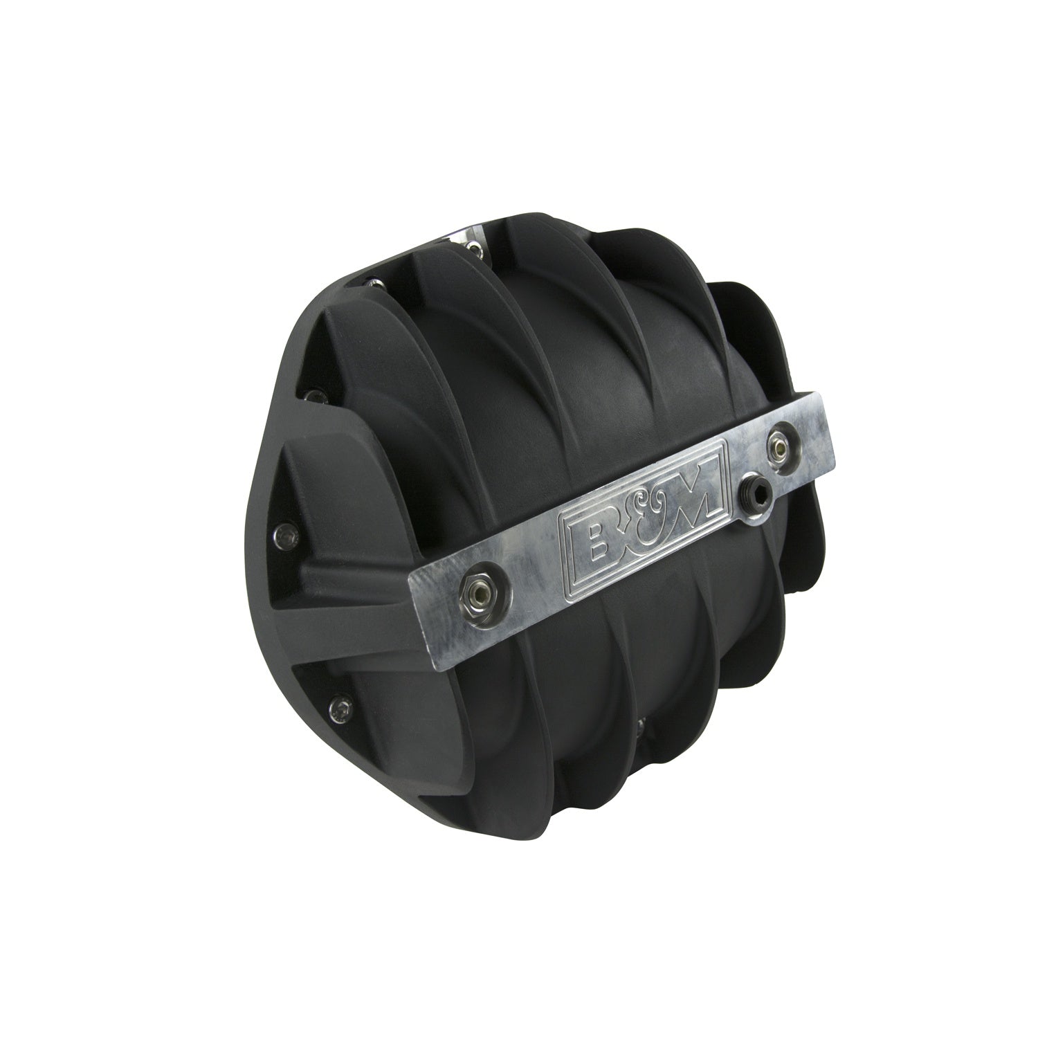 B&M Hi-Tek Aluminum Differential Cover for GM 9.5-inch 14-bolt - Black - Photo - out of package Right