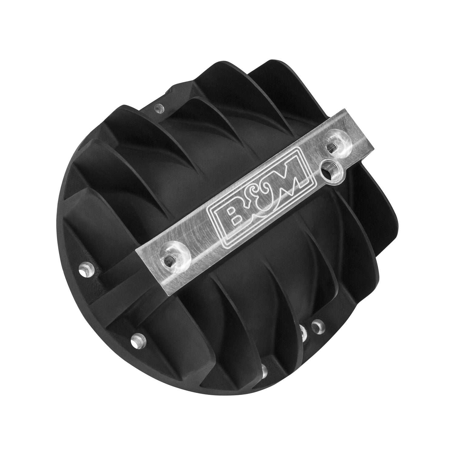 B&M Hi-Tek Aluminum Differential Cover for AAM 9.5/9.76 - Black - Photo - out of package Front