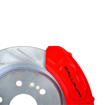 Baer Brakes Claw Rotors w/Covers, Rear - Baer Brakes Claw Rotors w/Caliper Covers, Rear, Red, Callaway (Slot/Zinc)