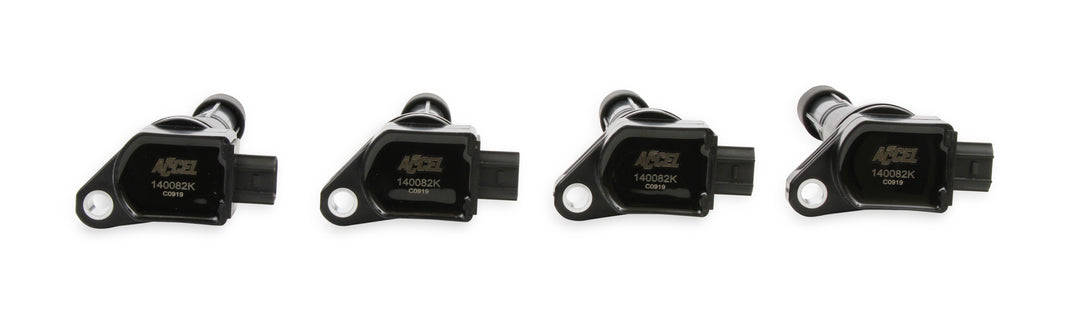 Bobine d'allumage Accel - Honda et Acura 2.4L, 4 cylindres (2008-2015), noire, lot de 4