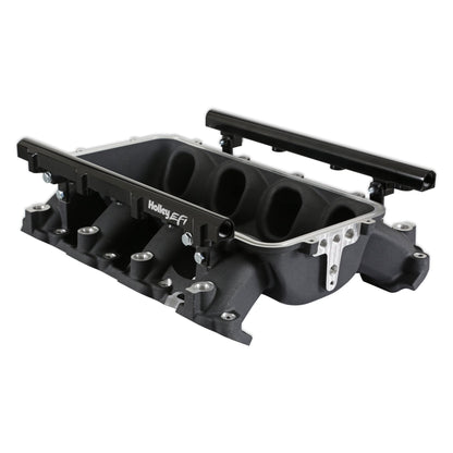 BASE IM, LT LO-RAM, W-PORT FI SORT - Holley Lo-Ram Manifold Base og Port Indsprøjtningsbrændstofskinner - GM Gen V LT