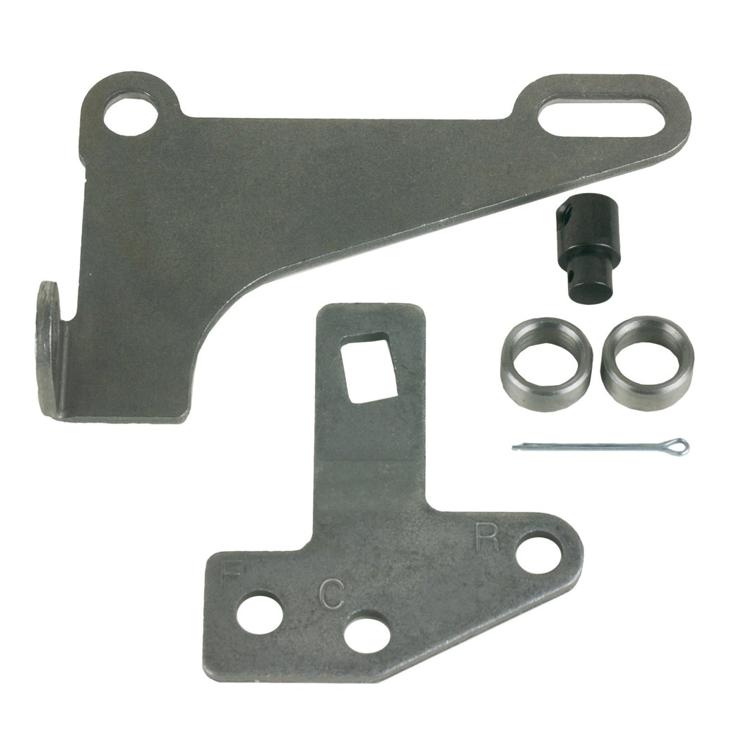 BRACKET AND LEVER KIT FOR 4L60E/4L8 - B&M Cable Bracket & Shift Lever Kit - GM 4L60E through 4L85E - Front Cable Exit