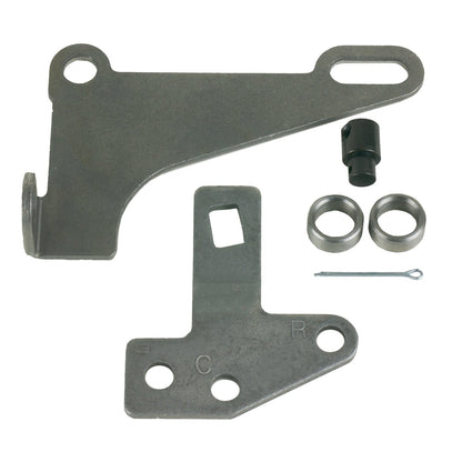 BRACKET AND LEVER KIT FOR 4L60E/4L8 - B&M Cable Bracket & Shift Lever Kit - GM 4L60E through 4L85E - Front Cable Exit