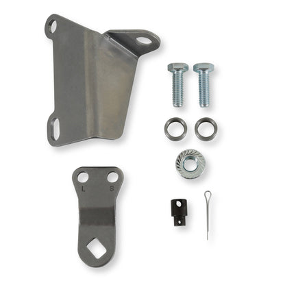 4L60E/4L80E REAR, W/ PRNDL BRKT/LVR KIT - B&M Cable Bracket & Shift Lever Kit - GM 4L60E through 4L85E - Rear Cable Exit