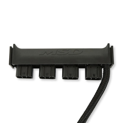 BLK CAN-Bus Hub, 4-Conn, Power Grid - MSD Power Grid 4-Connector Hub - Black Housing